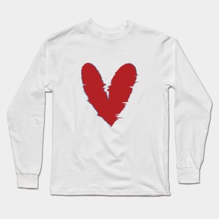 Glitch heart Long Sleeve T-Shirt